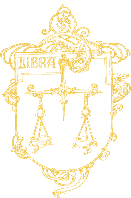 Ilustração do signo de Libra